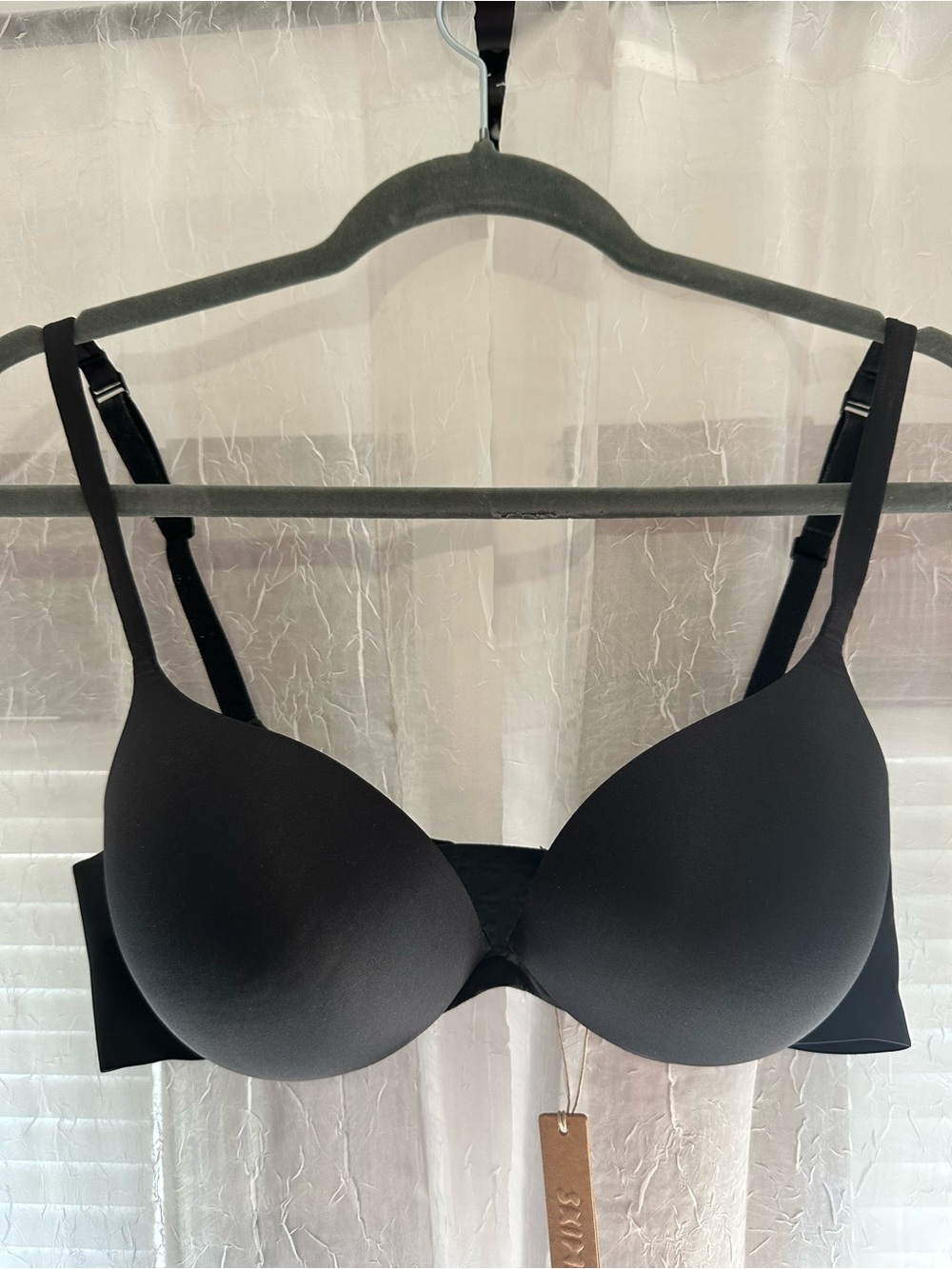 SKIMS Ultimate Push Up Plunge Bra Onyx 36C NWT